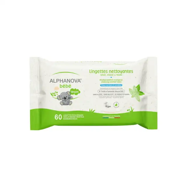 Lingettes bébé parfumées - Alphanova Bébé