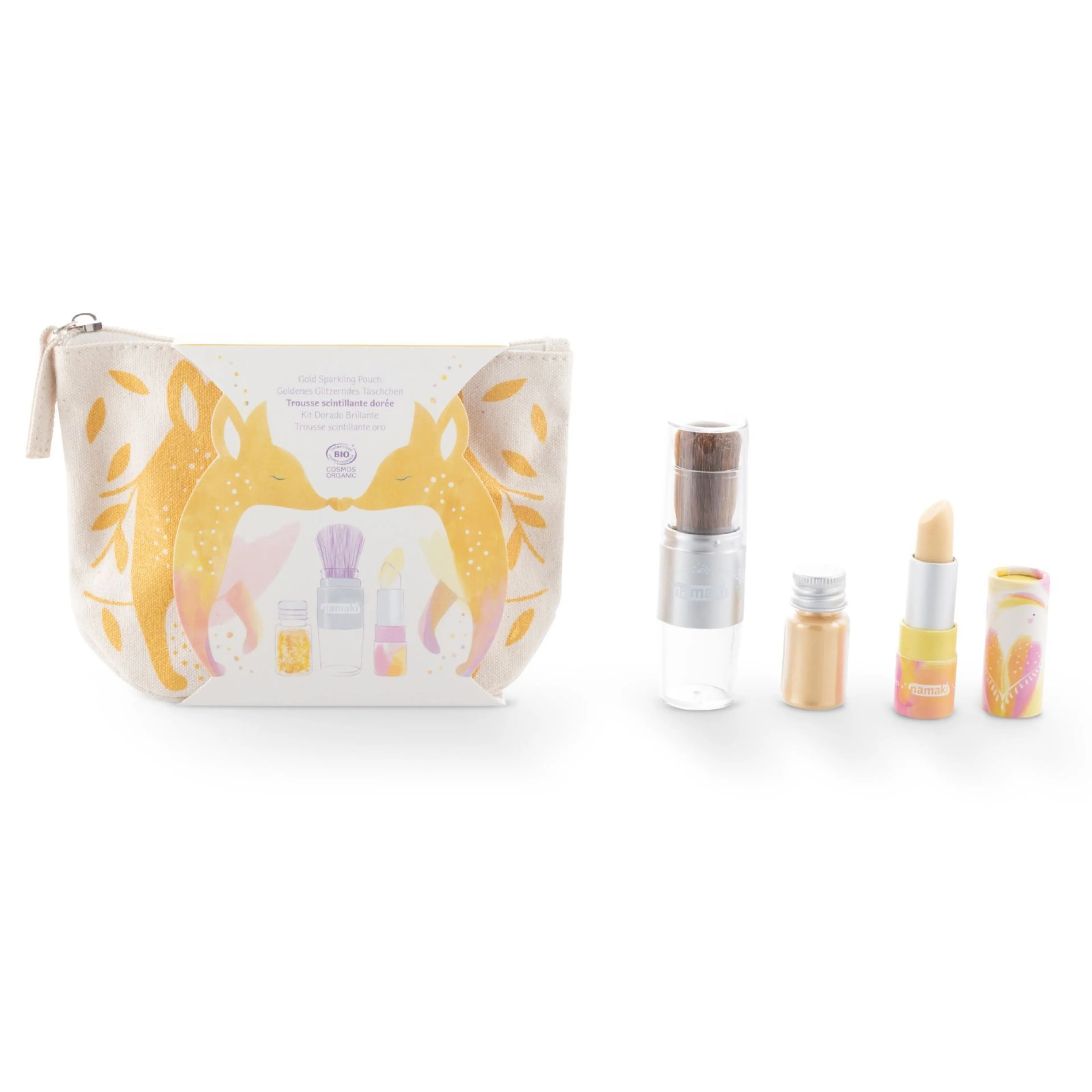 Trousse scintillante Renard Dorée - Namaki