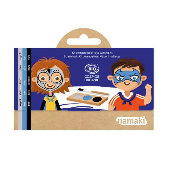 Kit de maquillage 3 fards Chevalier & Super-héros - Namaki