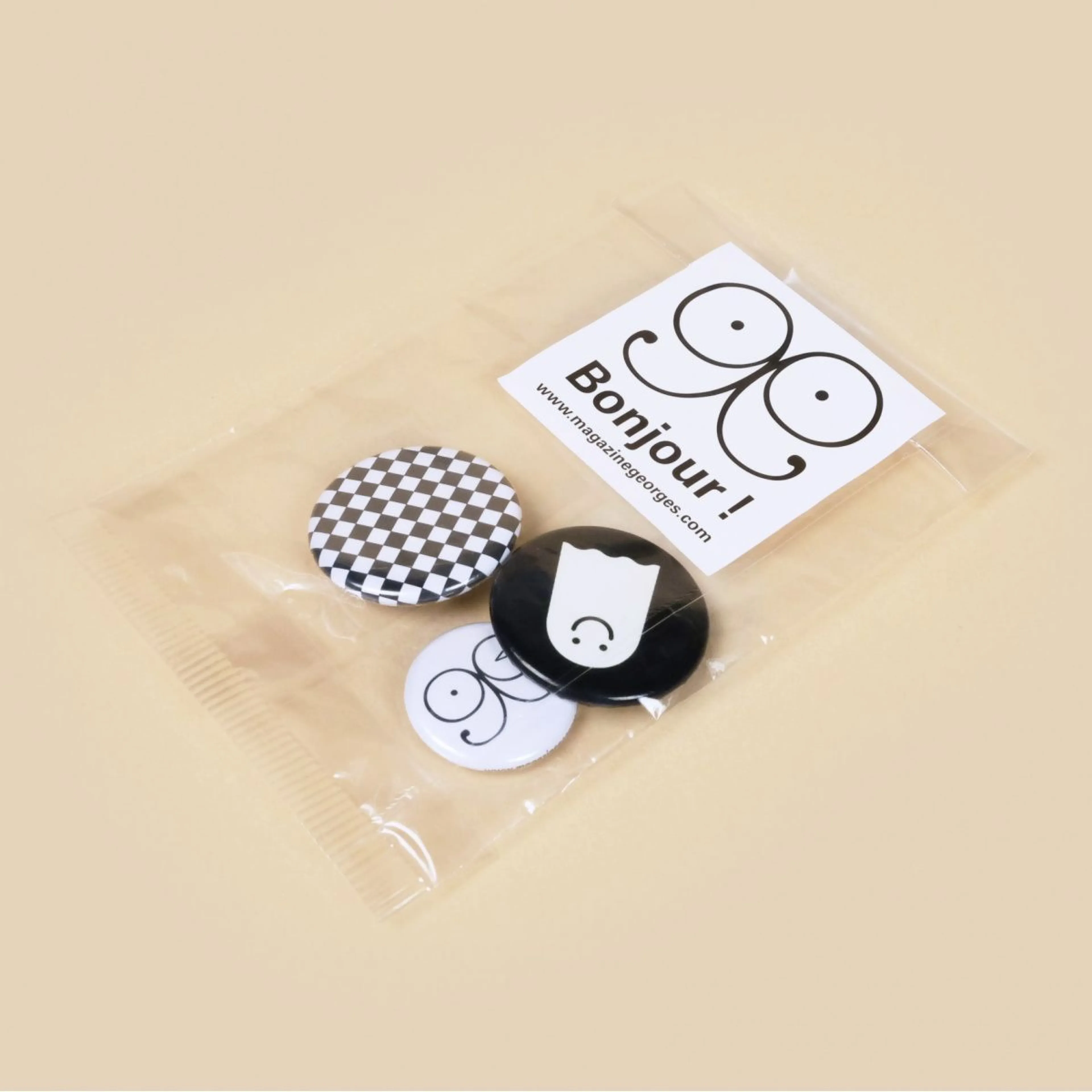 Lot de 3 badges - Maisons Georges