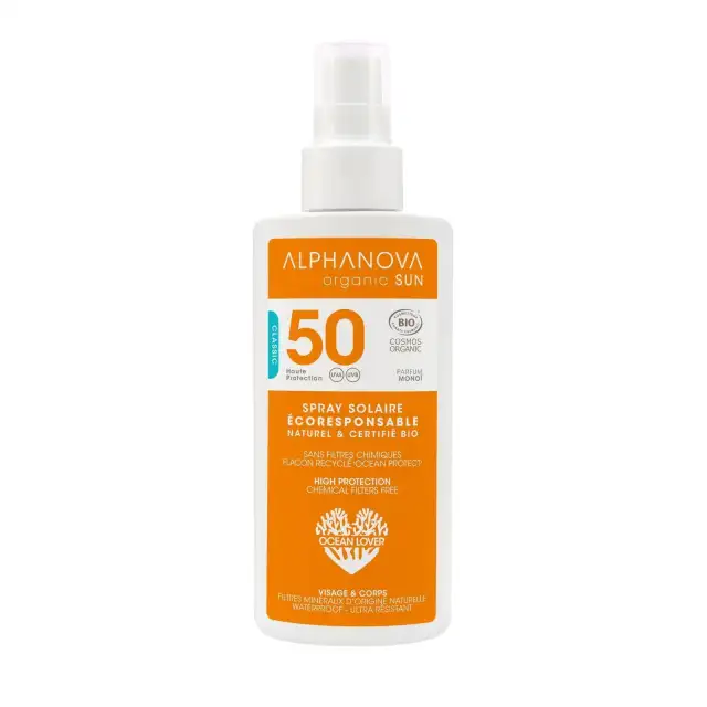 Spray solaire Classic SPF50 - Alphanova Organic Sun