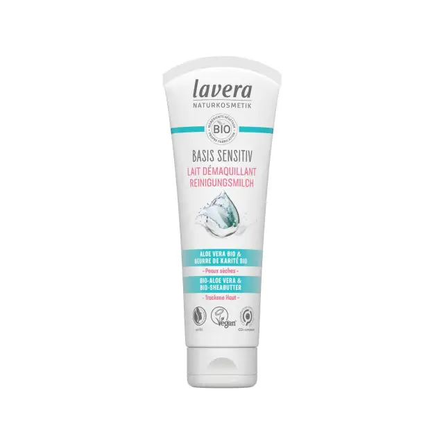 Lait Démaquillant basis sensitiv à l’Aloe Vera bio - Lavera