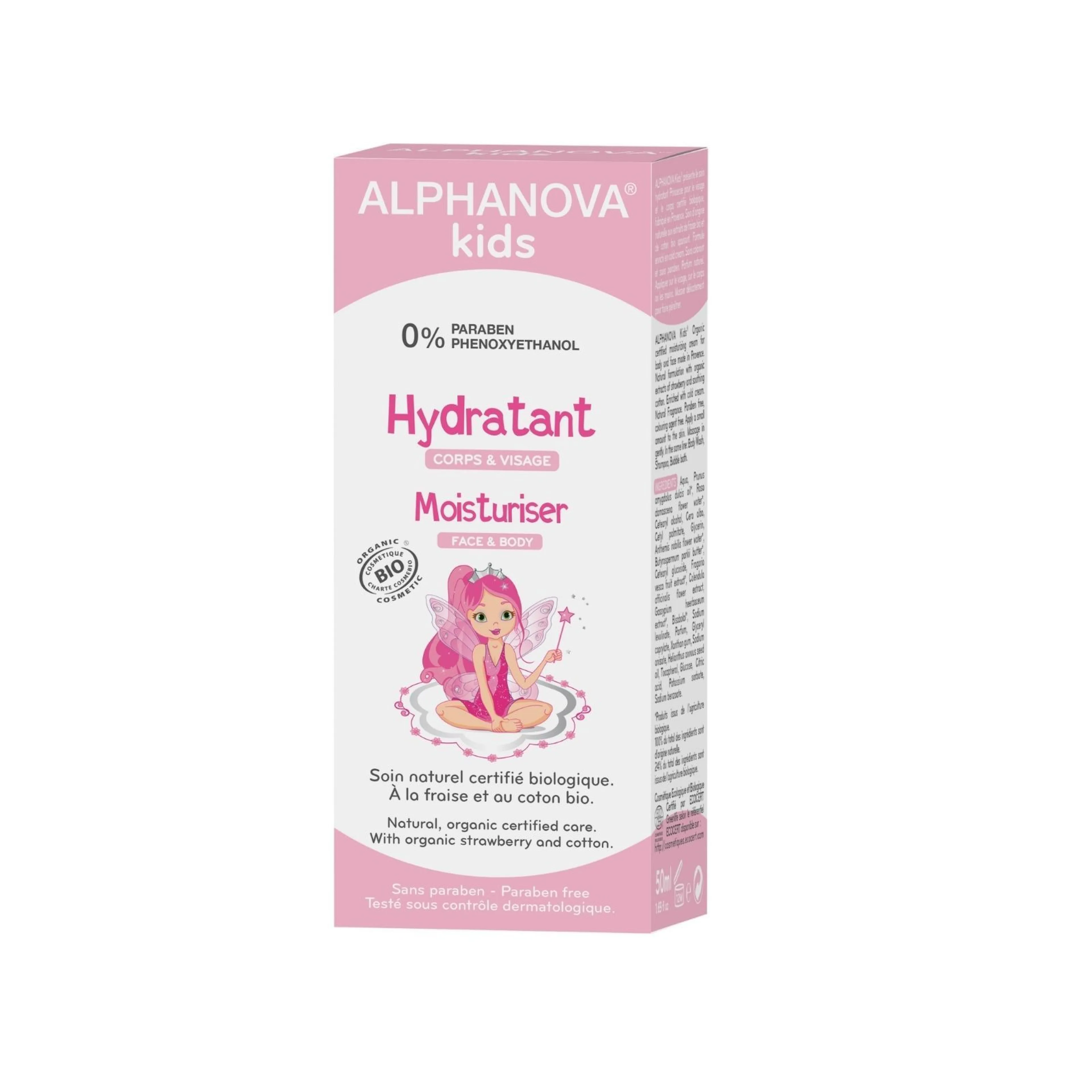Crème hydratant princesse visage & corps - Alphanova Kids