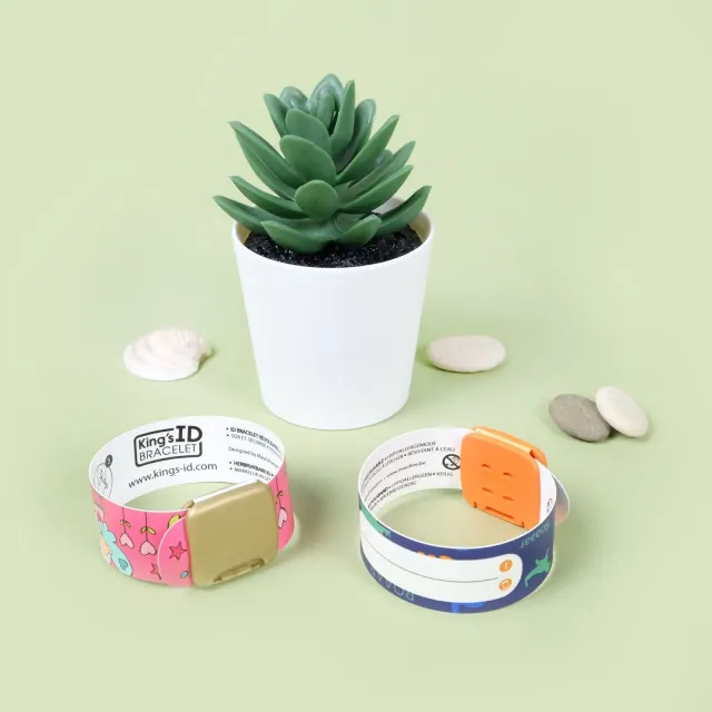 Lot de 2 bracelets d'identification - King's ID