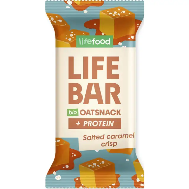 Barre protéinée bio caramel salé croustillant - Lifefood
