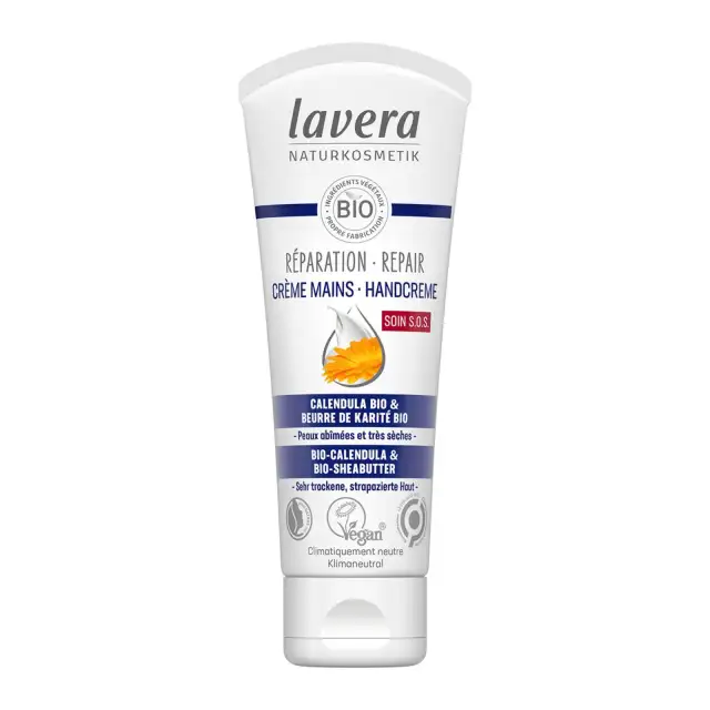 Crème pour les mains réparatrice au Calendula & Karité Bio - Lavera