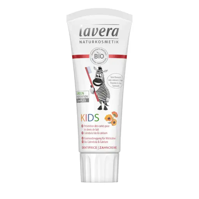 Dentifrice pour enfants au Calendula & sans Fluor - Lavera