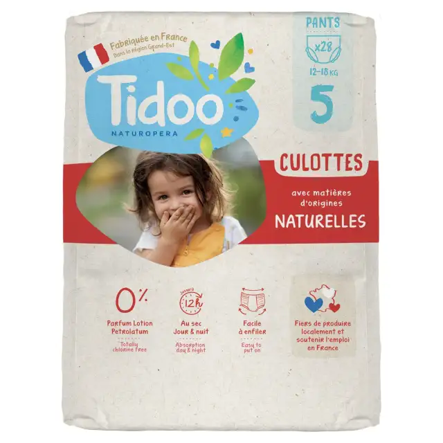 Couches-culottes d'apprentissage écologiques - Tidoo