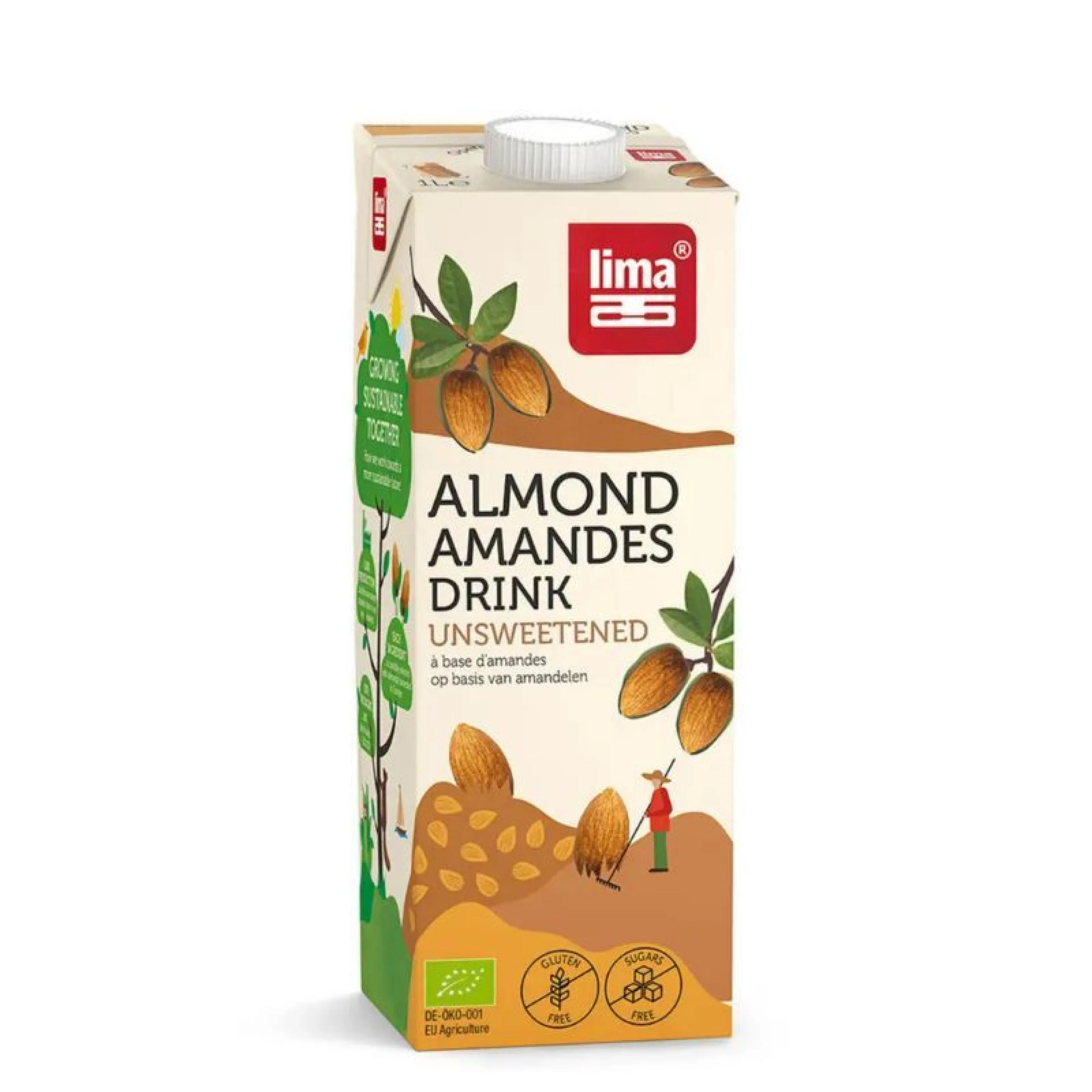 Boisson aux amandes sans sucre 1l - Lima