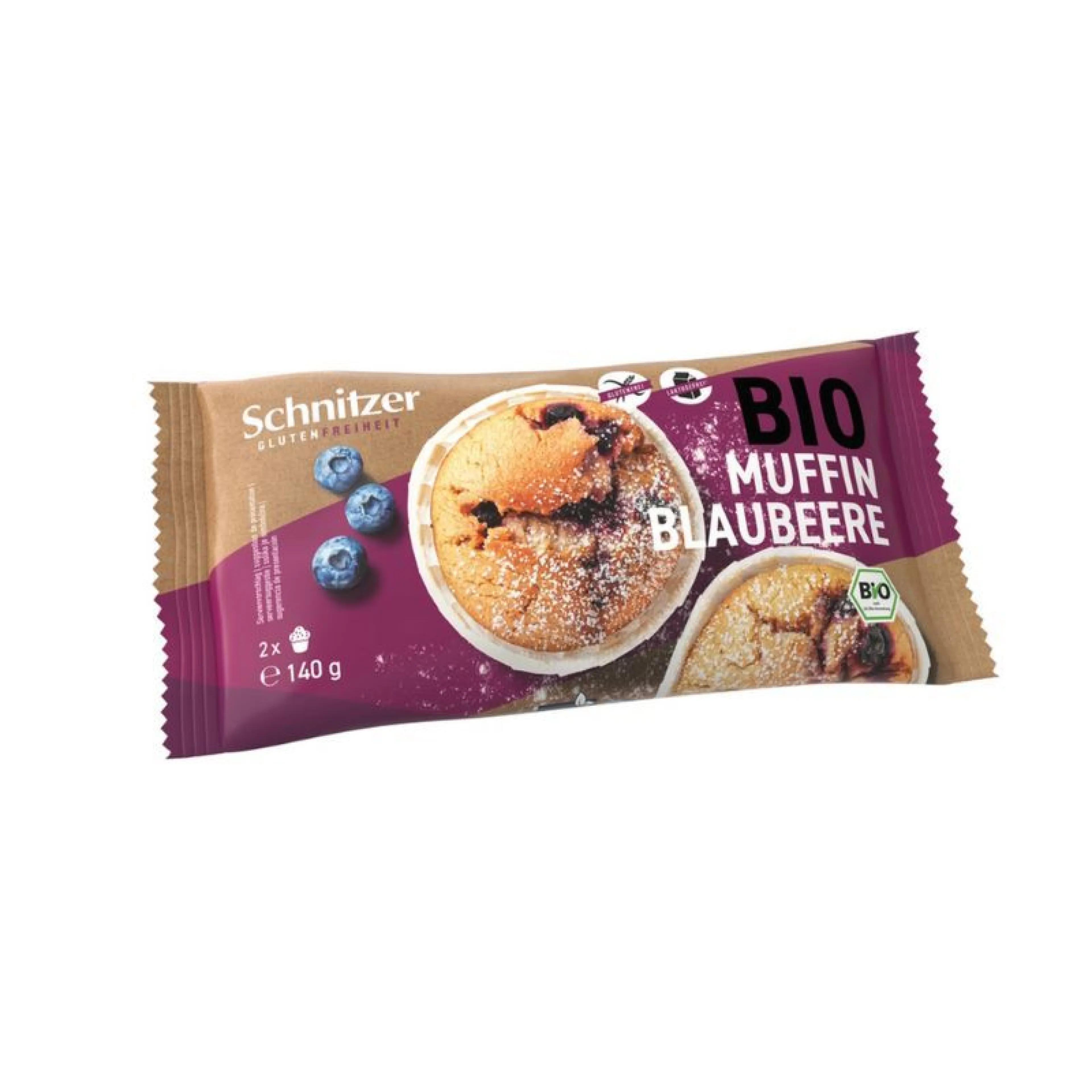Muffins aux myrtilles sans gluten et sans lactose - Schnitzer