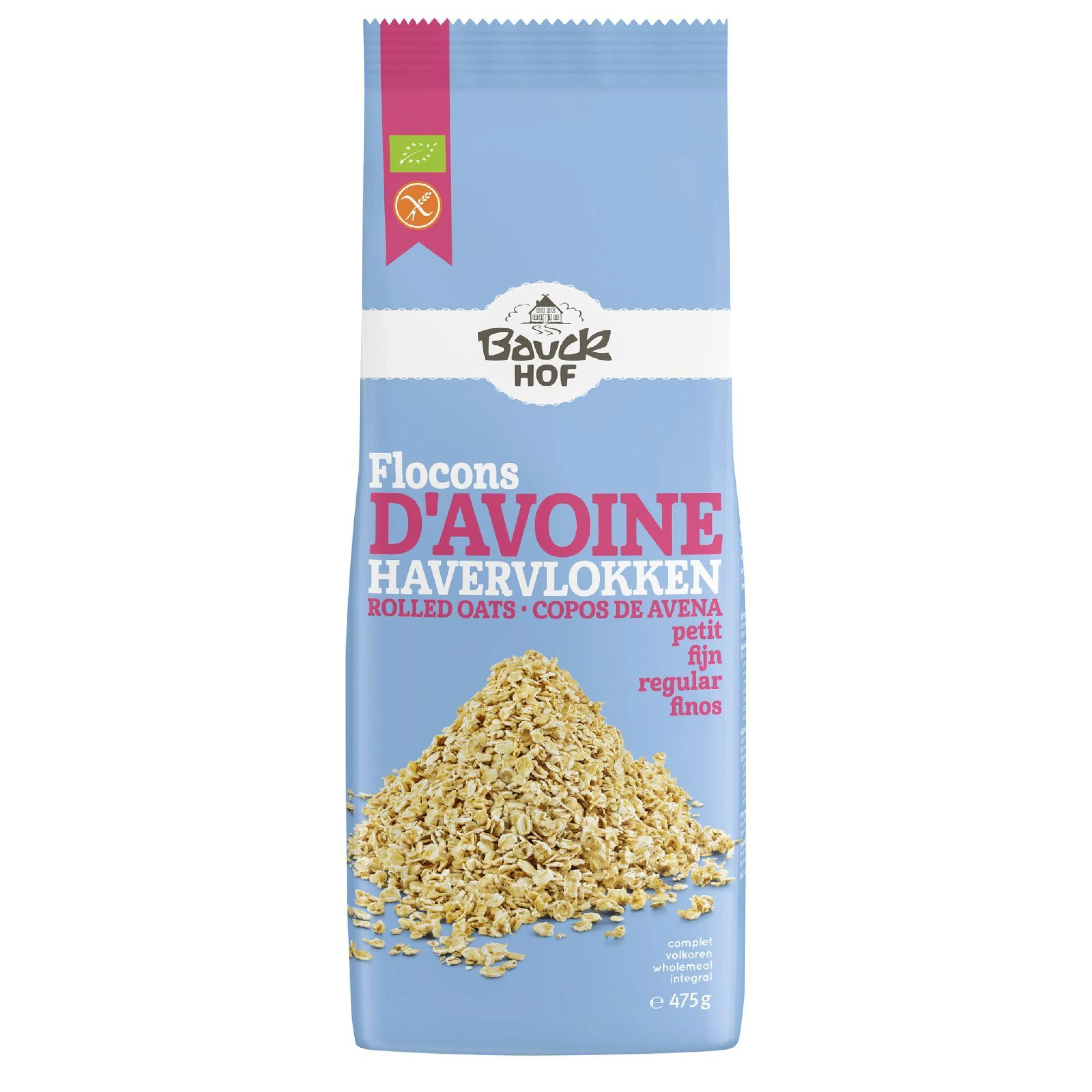 Flocons d'Avoine Fin Sans Gluten Bio - Bauck Hof