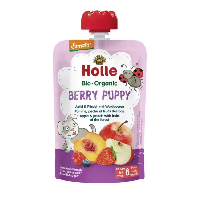 Gourde Pomme, Pêche & Fruits des Bois - Berry Puppy - Holle