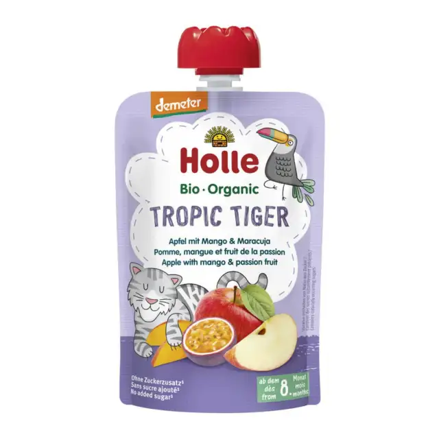 Gourde Pomme, Mangue & Fruit de la Passion - Tropic Tiger - Holle