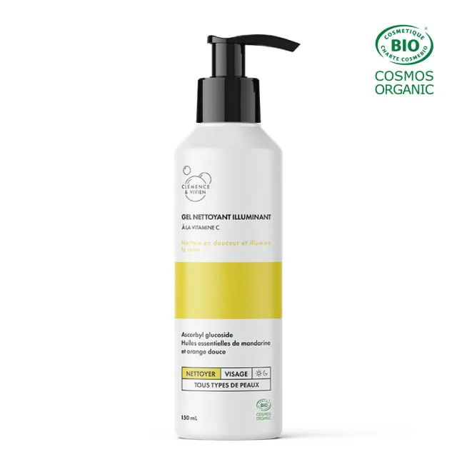 Gel nettoyant illuminant pour peaux ternes et fatiguées - Clémence & Vivien