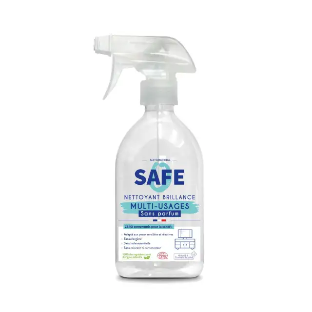 Nettoyant Multi-Usages Sans Parfum 100% d'Origine Naturelle - SAFE