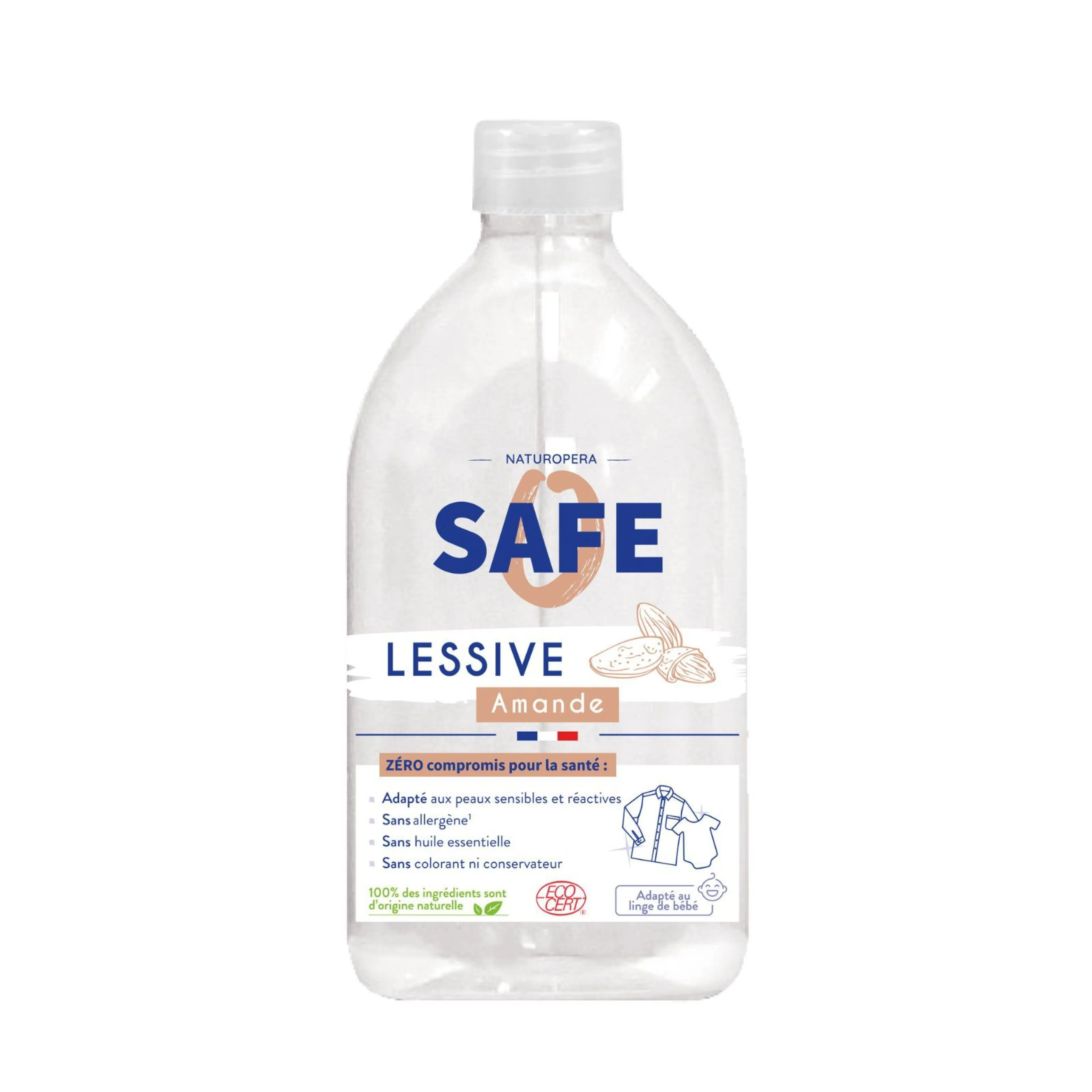Lessive Universelle Amande 100% d'Origine Naturelle - SAFE