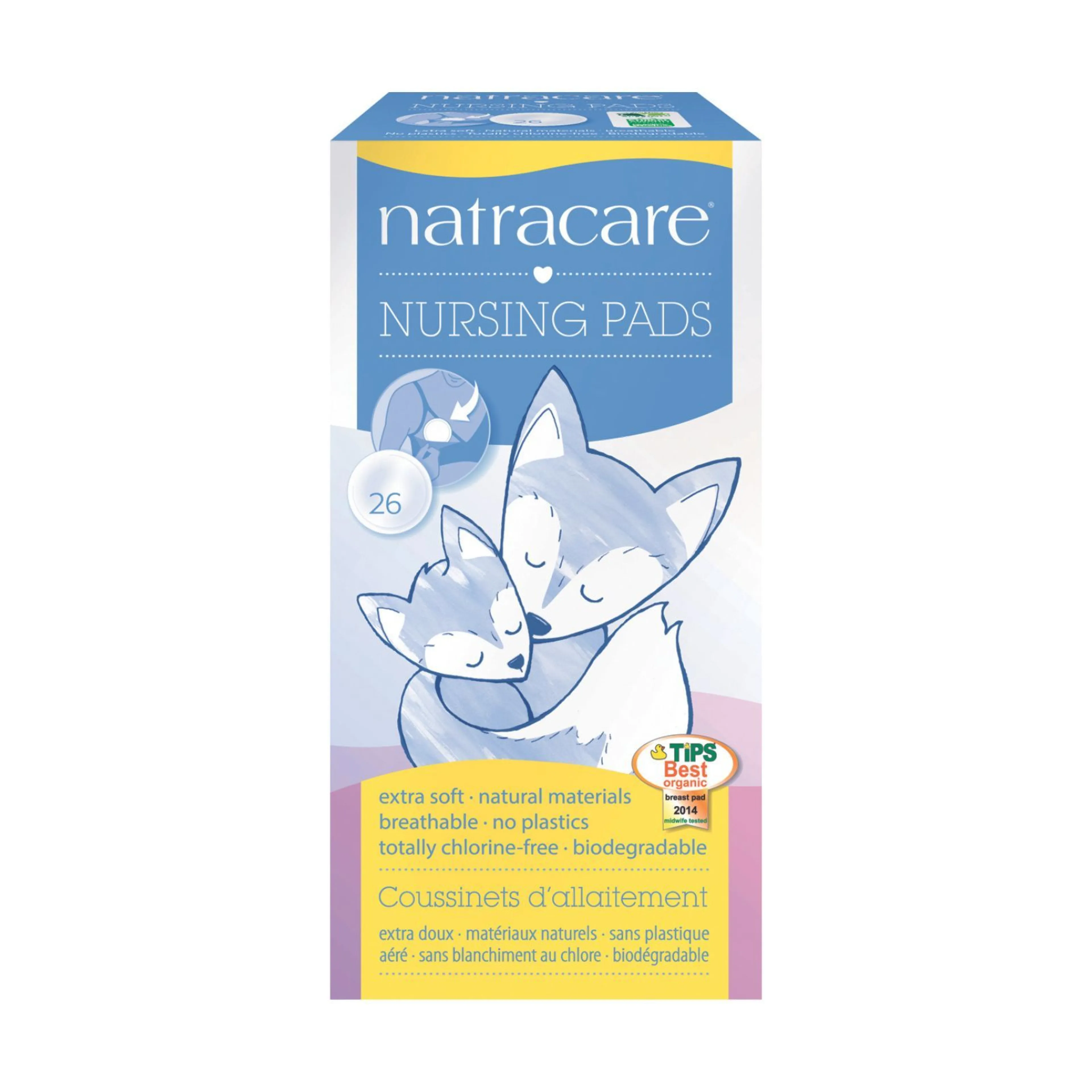 Coussinets d'allaitement extra-doux en coton bio - Natracare