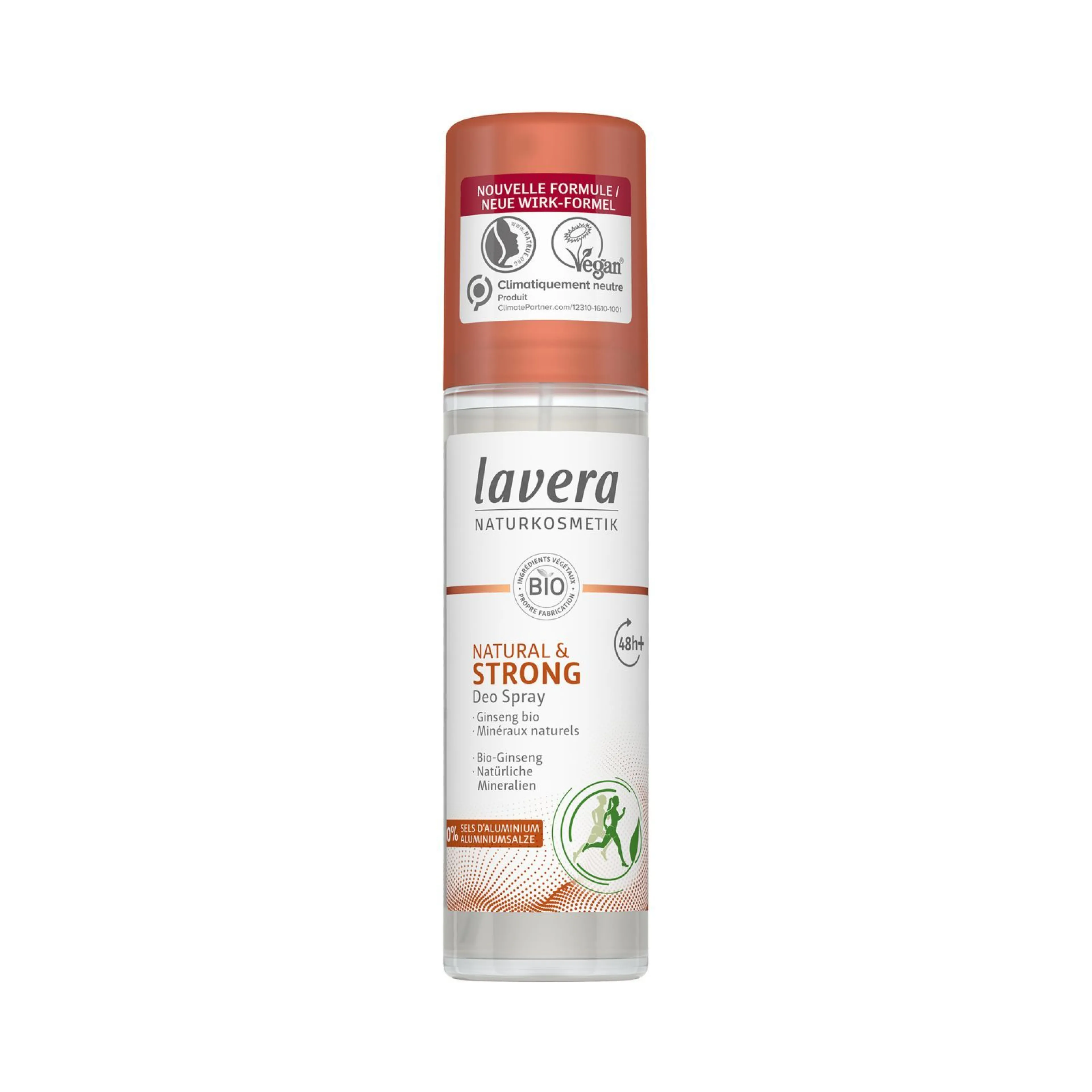 Déodorant spray Natural & Strong au Ginseng bio et Minéraux Naturels - Lavera