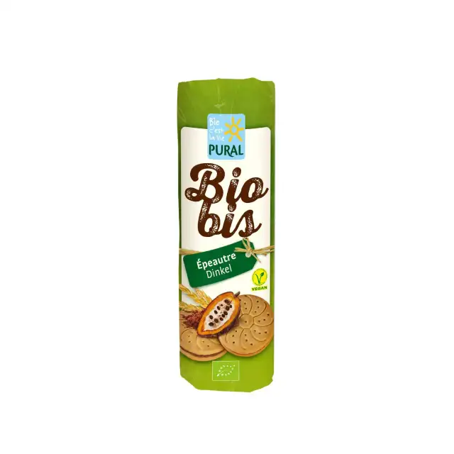 Biscuits Biobis fourrés à l'épeautre et au cacao - Pural