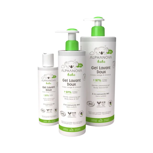 Gel lavant doux à la camomille bio - Alphanova Bébé