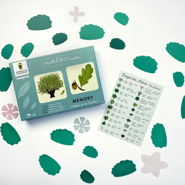 Jeu - Mémory pour enfants - l'Arbre et sa Feuille - Pirouette Cacahouète