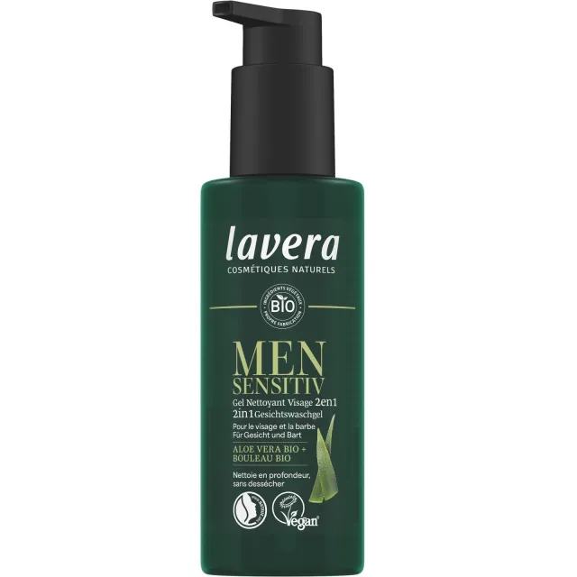 Men Sensitiv 2en1 Gel Nettoyant Visage -150ml - Lavera
