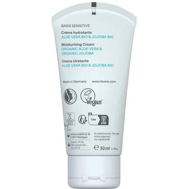 Crème hydratante visage Basis Sensitiv  - Lavera