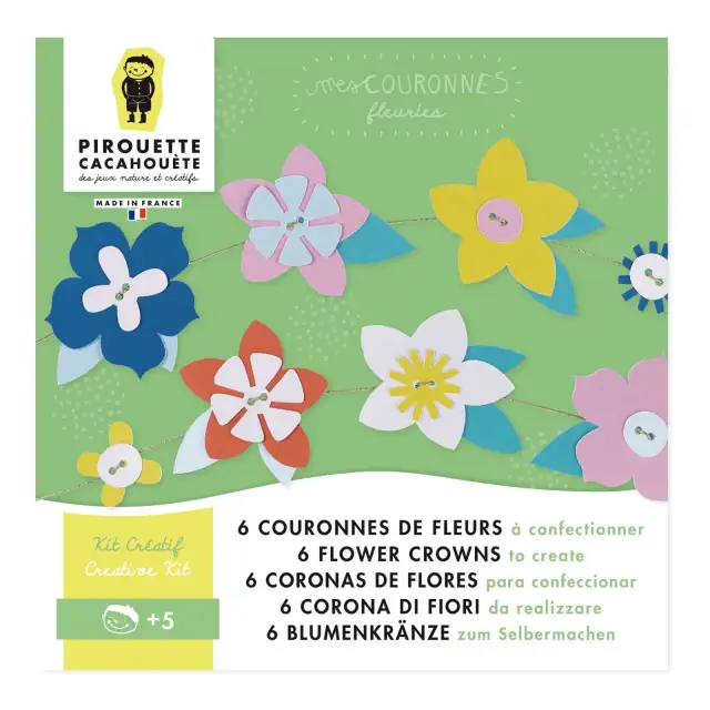 Kit créatif - Couronnes de fleurs - Pirouette Cacahouète