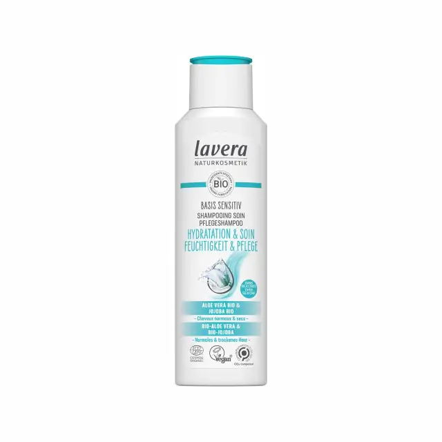 Shampoing hydratant à l'aloé vera et huile de jojoba bio - Lavera