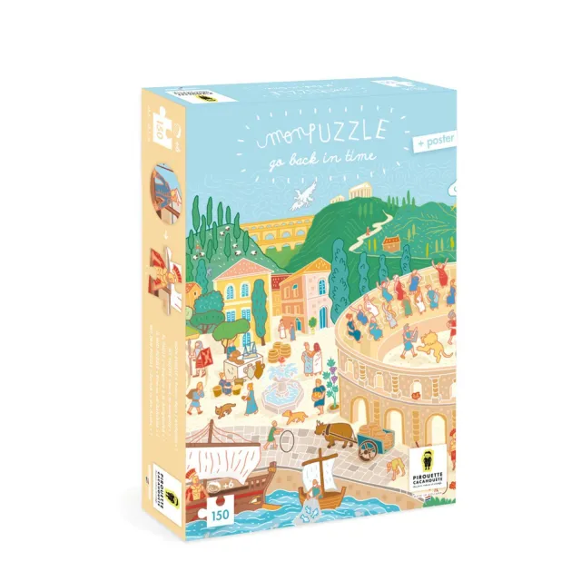 Puzzle pour enfants - Antiquité - Pirouette Cacahouète