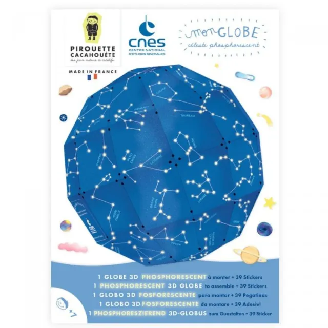 Kit créatif - Globe Céleste CNES - Pirouette Cacahouete