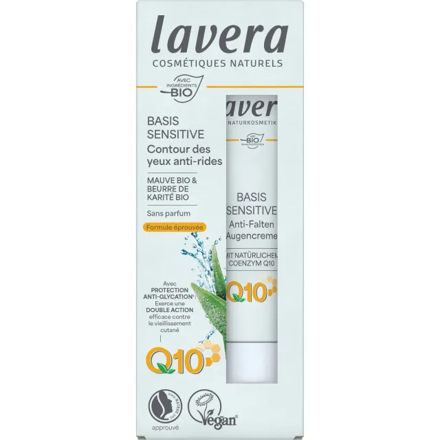 Contour des yeux anti-rides Q10 - Basis sensitiv - Lavera