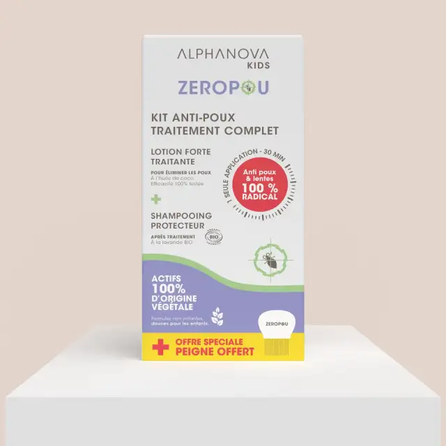 Kit anti-poux & lentes Zéropou - Alphanova Kids