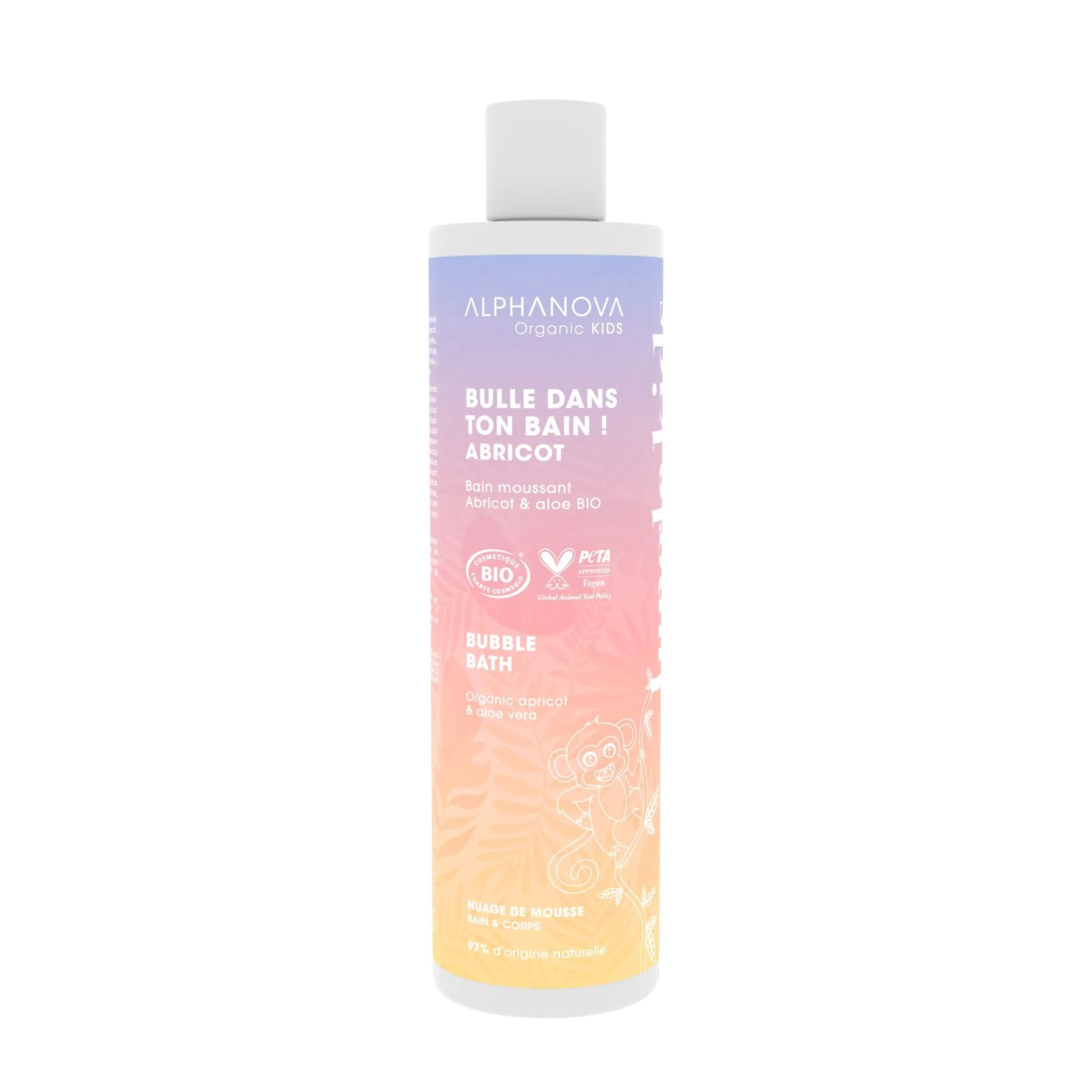 Bain moussant Bulle dans ton bain - Abricot - Alphanova Kids