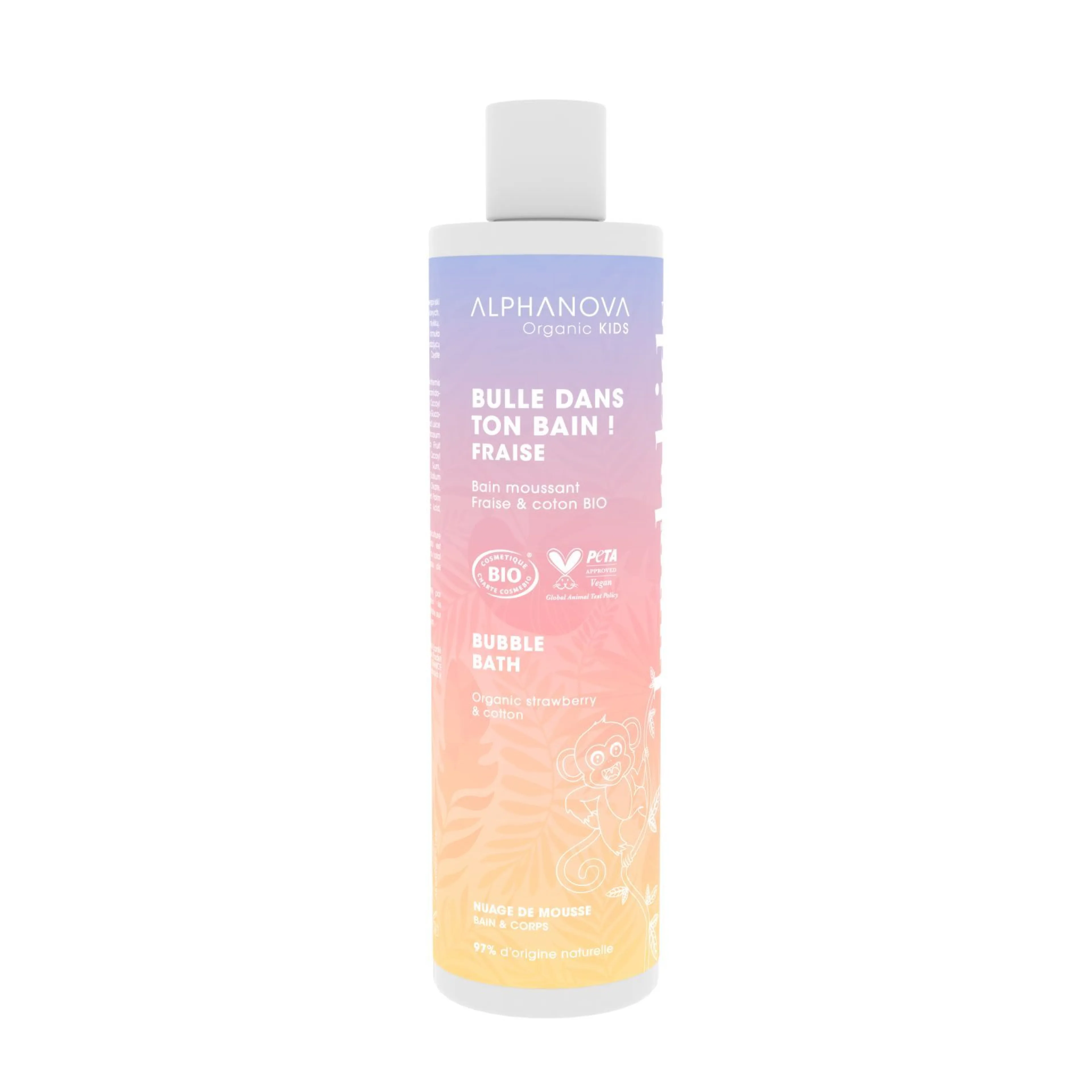 Bain moussant Bulle dans ton bain - Fraise - Alphanova Kids