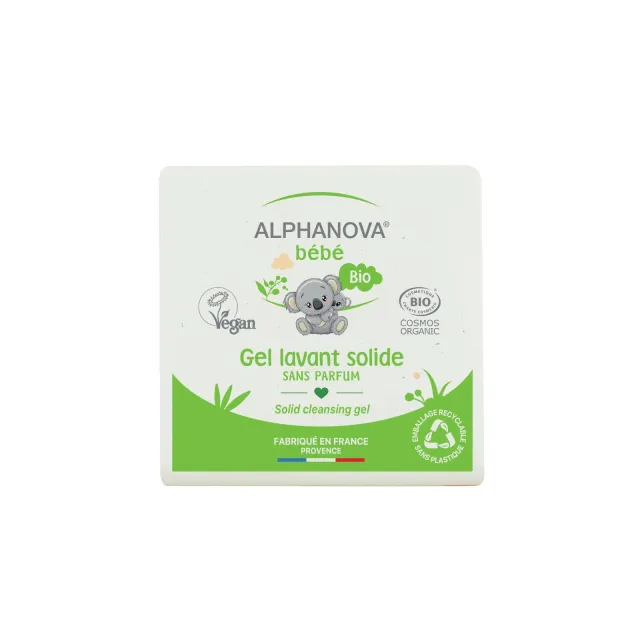 Gel lavant solide bébé surgras bio - Alphanova