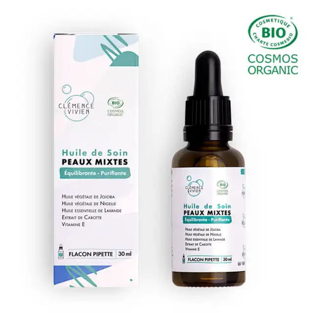 Huile de soin peaux mixtes - Clémence & Vivien